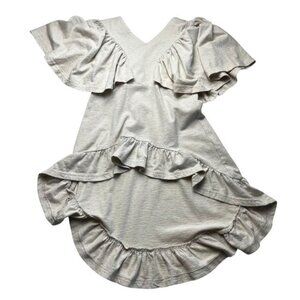 Mia Joy Girls Size 7 Cream Boho Tunic Top